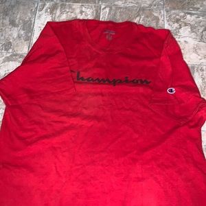 Champion T-Shirt, red color 2XL,